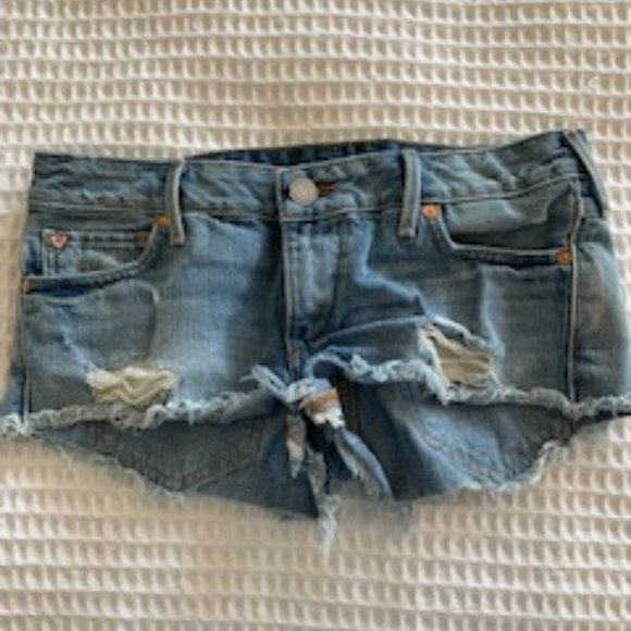 True Religion Denim Cut-off Shorts - Picture 1 of 3